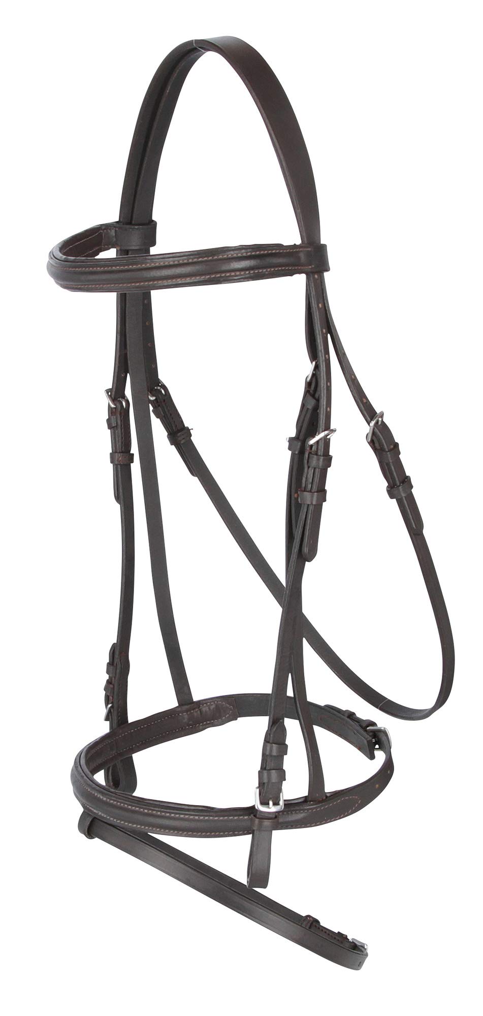 Kerbl 321179 Snaffle Bridle Leather for Cold Blood Horses Brown