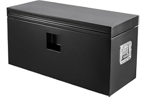 Steel Truck Bed Tool Box, 48" x 15" x 15" Trailer Tongue Box, Weatherproof Steel Truck Storage Organizer Tool Chest for Truck