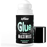 So Danca Glue-teus Maximus Roll-On Body Adhesive – Hypoallergenic, Sweat-Resistant Body Glue for Dancers, Costumes, Cosplay, Stagewear, Leotards & Pageants