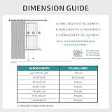 Joydeco White Blackout Curtains 2 Panels 108 Inch Long Room Darkening Drapes view 7