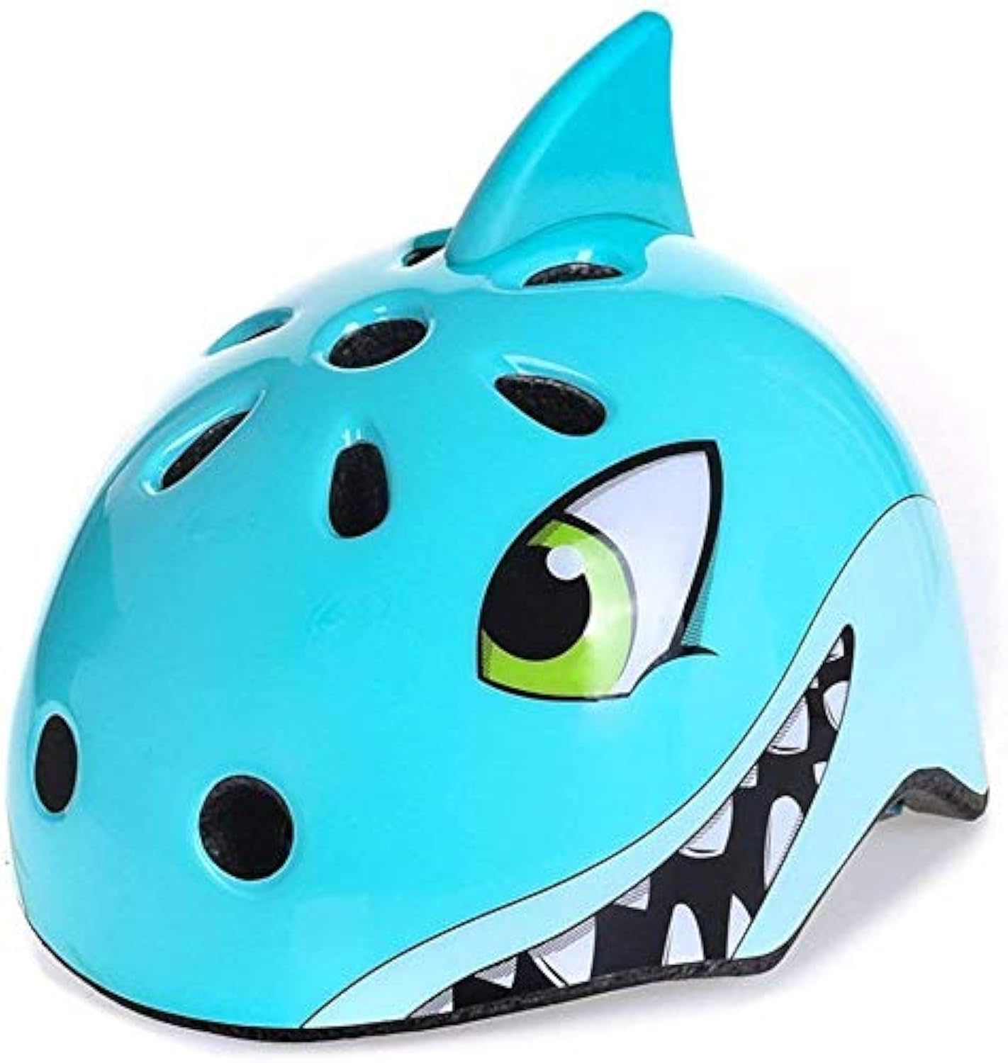 Photo 1 of Youth Kids Bike Helmet, Adjustable and Multi-Sport for Child Boys and Girls, 2 Sizes for Kids Age 8-10-12-14 (Blue Shark, Medium)