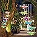 VICOODA Butterfly Wind Chimes, Solar Wind Chimes Outdoor Unique Changing Colors Decoration Mobile Waterproof Hanging Wind Spinner Bell Mom Birthday Gift for Home Patio Garden Yard Decor (Butterfly)