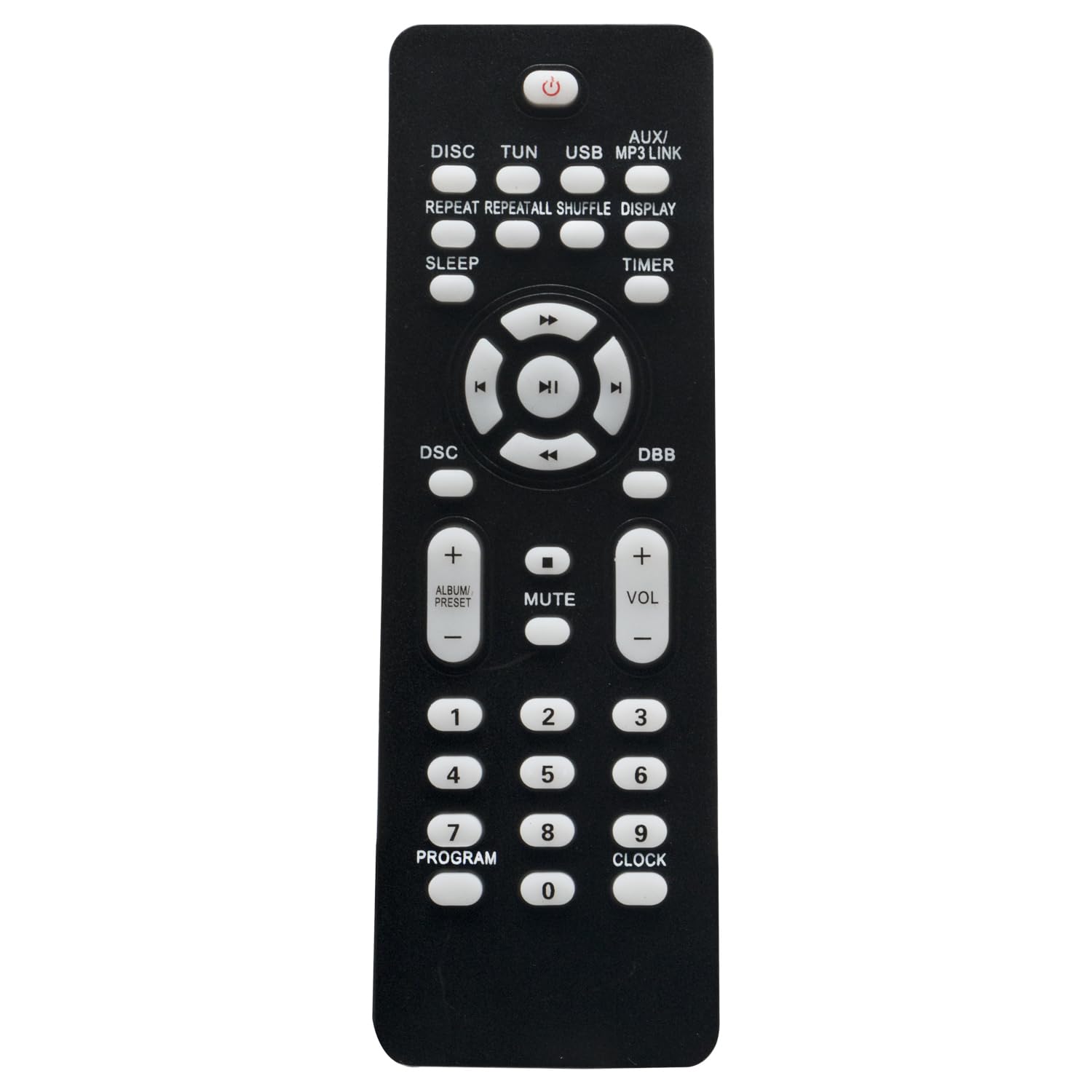 AULCMEET Replacement Remote Control RC2023637-01 Fit for Philips Mini Hi-Fi System FWM387/12 MCM148