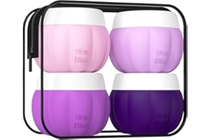 Ruinovate Tsa Travel Containers for Toiletries Leak Proof 1OZ, Silicone Travel Jars with Lids for Creams, Mini Travel Bottles for Toiletries Tsa Approved, Lotion Travel Size Containers for Toiletries