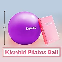 kisnbld Small Exercise Ball, 9 Inch Mini Pilates