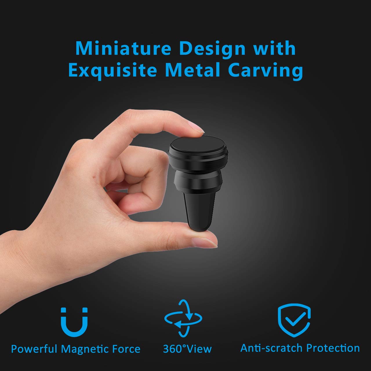 YeSinXin Air Vent Phone Holder LG Universal Magnetic Phone Car Mount 360/° Rotation Cell Phone GPS Holder for iPhone X//8//8Plus//7//7Plus//6s//6P//5S Galaxy S6//S7//S8 Huawei and More Air Vent Magnetic Holder Google