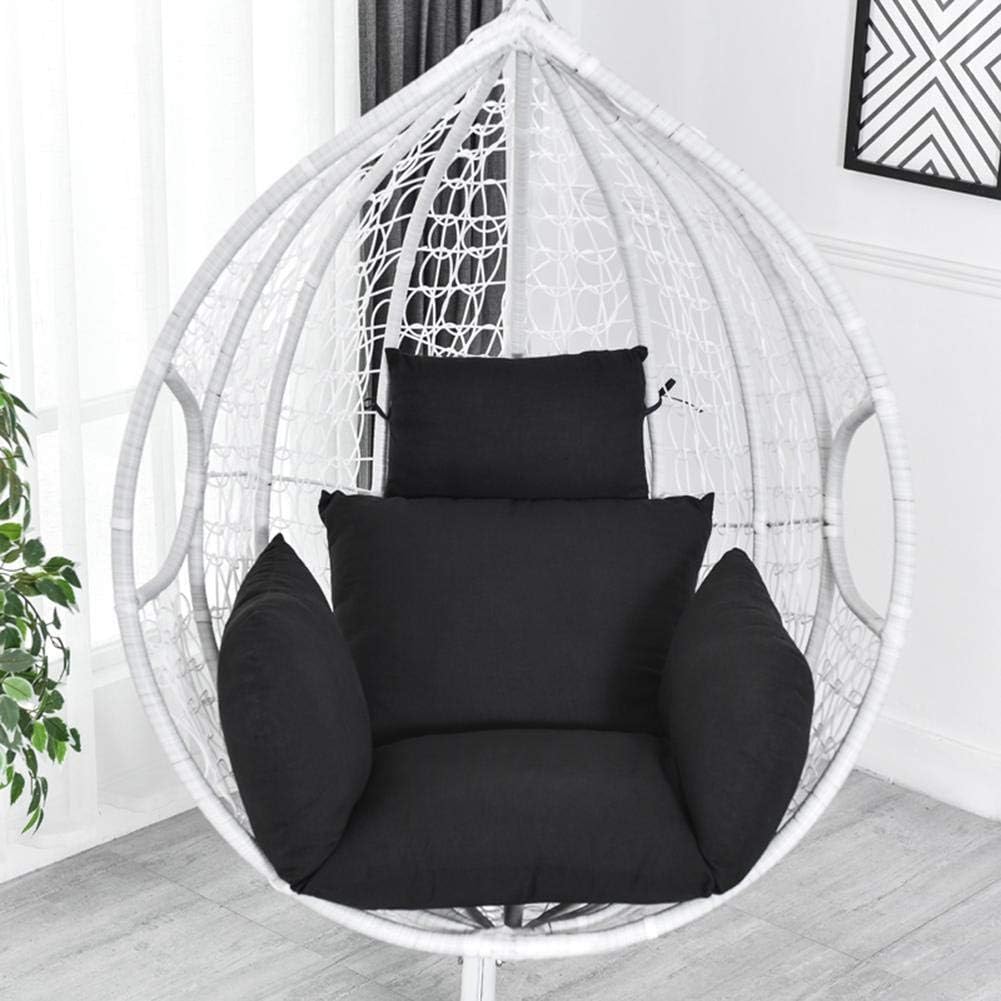 Urnanal Hanging Egg Hammock Chair Cushion, Swing Seat Cushion Thick Nest Hanging Chair Back with Pillow, Excessively Thickened with Laching Fixation