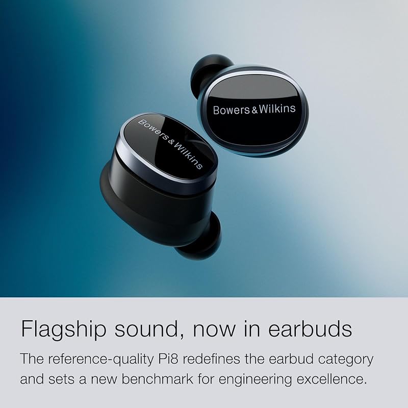 Bowers & wilkins pi8 fones de ouvido sem fio true sem fio com bluetooth, aptx, cancelamento ativo ruído (anc) e microfones integrados - dove white