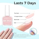 TOMICCA Nude Pink Nail Polish 15ml Quick Dry Long Lasting Chip Resistant view 4