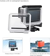 SOONSUN Waterproof Housing Case for GoPro Hero 3 3+ 4 w/ Dive Filters, 40m view 4