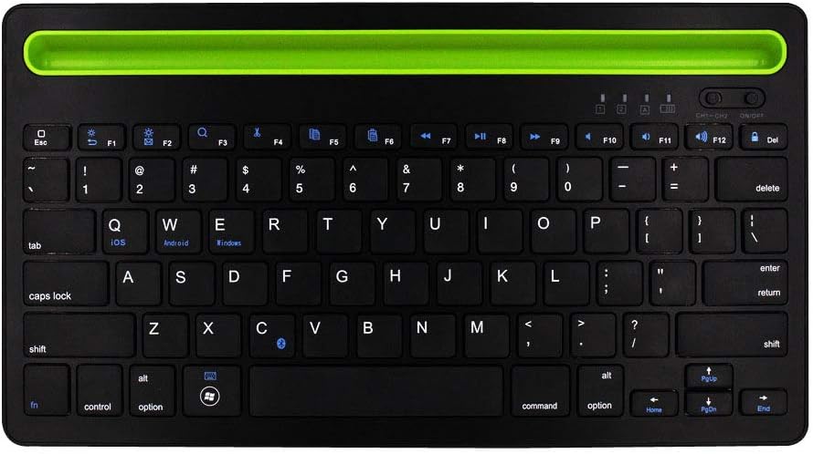WQEZXC Logitech K480 Multi Device Bluetooth Keyboard for PC, Smartphone and Tablet (QWERTY) - Black