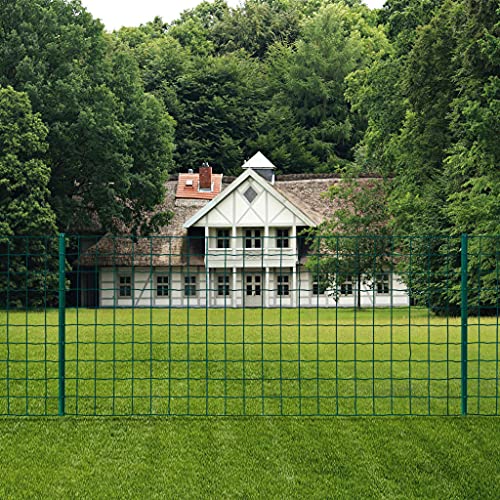 Maschendraht, Maschendrahtzaun Garten Geflügelnetz Drahtzaunrolle Eurozaun Stahl 20x0,8 m Grün0.8 – Bild 3