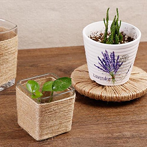 Zicome Natural Jute Twine for Crafts Decoration Gift Wrapping Gardening Applications, Rolls of 4, Total 1200 Feet - Thumbnail 5