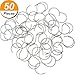 Bememo 100 Pieces 1.5 Inch Wooden Round Tag with Hole and 50 Pieces Stainless Steel S Shaped Hooks for Family Board Chore DIY