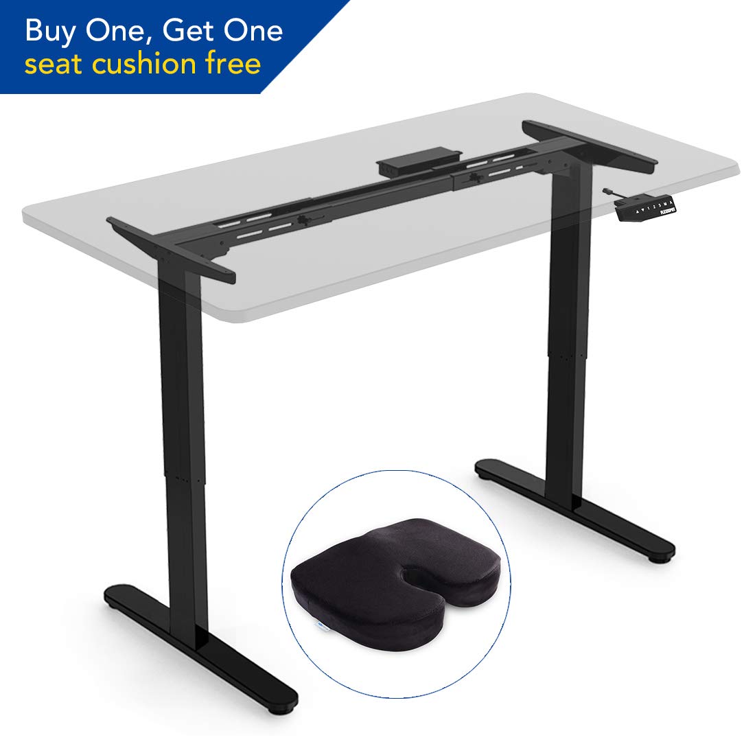 FlexiSpot E2B Height Adjustable Electric Standing Desk Frame Only Solid