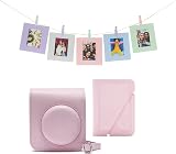 INSTAX Mini 12 Accessory Kit Blossom Pink Camera Case Photo Album Cards Pegs