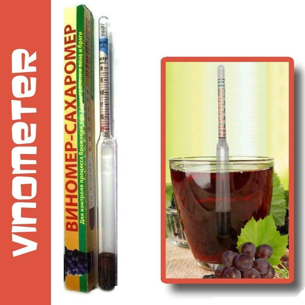 ALCOHOLMETER Vinometer Sugar Meter Saccharometer Alcohol Hydrometer