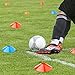 Ranphykx Disc Cones (Set of 50) Agility Soccer Cones with Carry Bag and Holder for Training, Football, Kids, Sports, Field Cone Markers