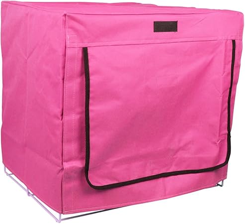 pink dog crate covers