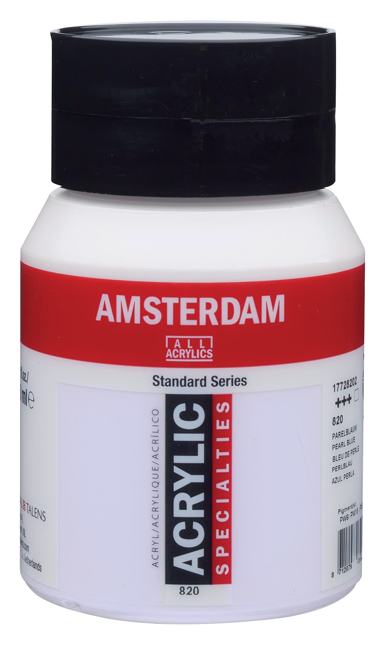 Amsterdam Standard Series Acrylic Jar 500 ml Pearl Blue 820 (17728202)