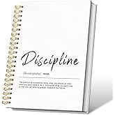 VONTP Discipline Definition Inspirational Spiral Notebooks, Positive Quote Lined Notebook Hardcover, Discipline Dictionary Motivational College Ruled Notebook Journal for Writing, 5.5x8.3
