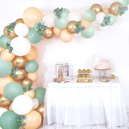 olive green baby shower decorations