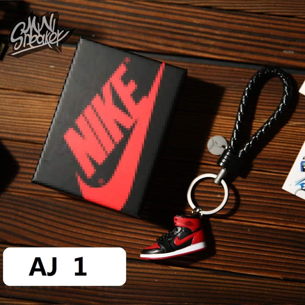 Fashion Mini Sneaker 3D Keychain Figure AJ1-20【1:6】 with Box for Christmas Gift 1 Pieces