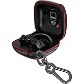 ANKASI Cover Compatible with Powerbeats Pro Case,Full Protective Shockproof Anti-Slip Silicone Case for Beats Powerbeats Pro 2020 (Black Edge+Burgundy)