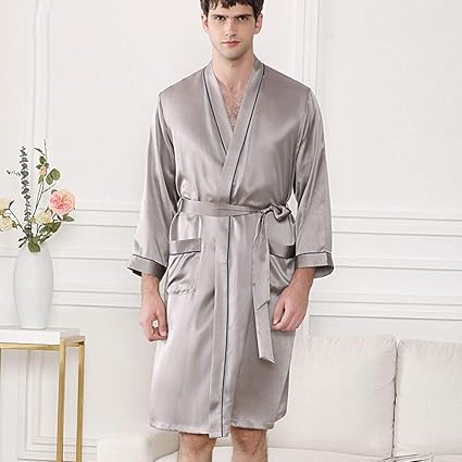 amazon mens silk dressing gown