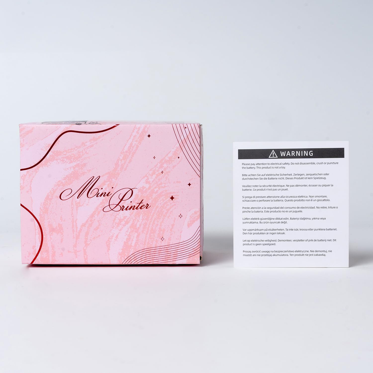 Memoking Sticker Printer - T02 Mini Printer Print Pods Portable Thermal Inkless Sticker Maker Machine Bluetooth Pocket Impresora Portátil Instant Print for Notes, Anatomical Diagrams, Journal,DIY,Gift