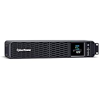CyberPower CP1500PFCRM2U PFC Sinewave UPS System, 1500VA/1000W, 8 Outlets, AVR, Short Depth 2U Rackmount