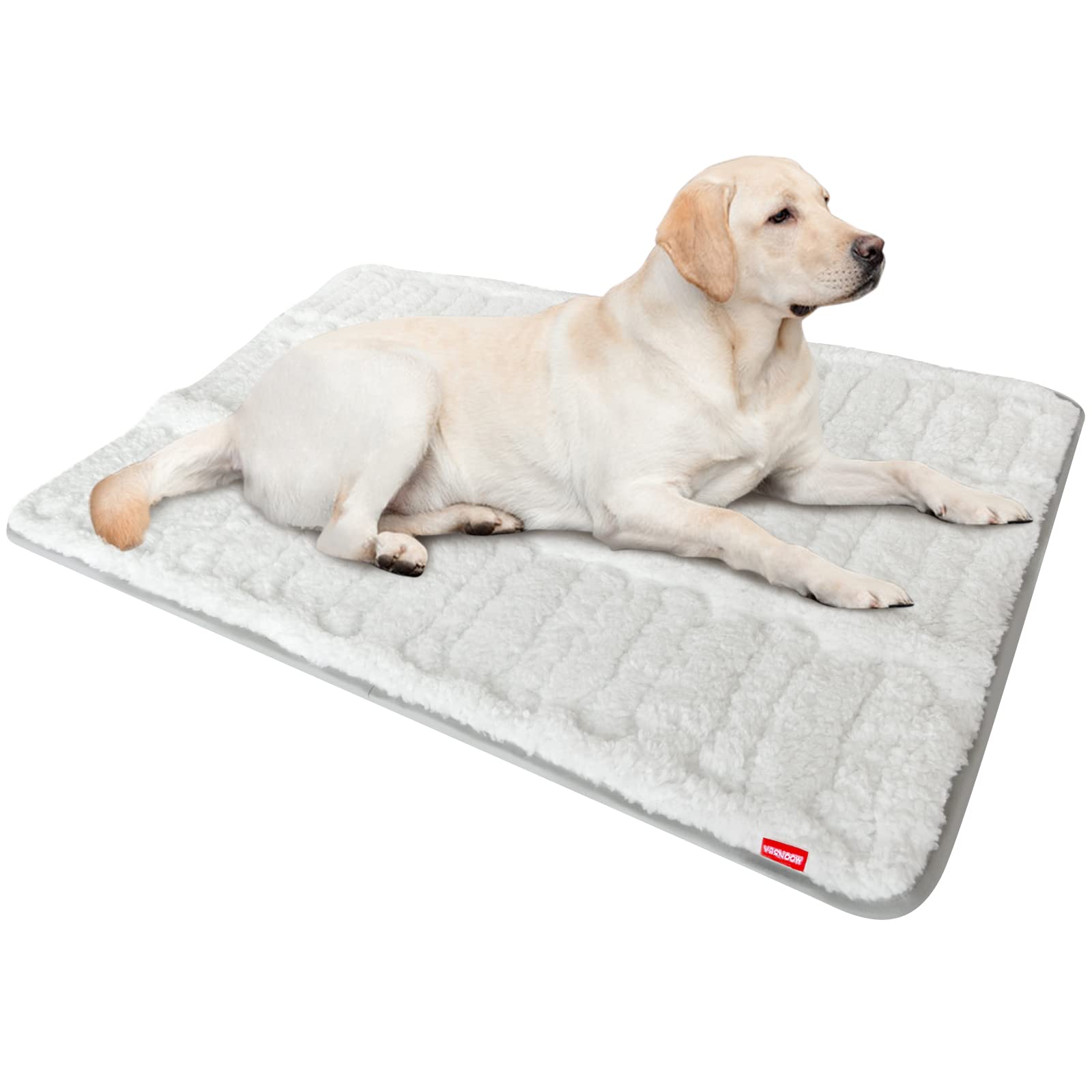 Photo 1 of Dog Bed Crate Mat(42" X 28"), Soft Plush Dog Bed Pad Machine Washable Crate Pad, Dog Sleeping Mat with Anti Slip Bottom