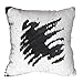 Play Tailor Sequin Pillow Cover Cushion Covers 16x16in Flip Sequins Decorative Throw Pillow Case, Black and White