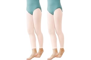 Phoeswan Ballet Tights for Girls/Women, Convertible/Footless Dance Tights for Ballet, Gymnastics, School, 2 or 3 Pairs/Pack
