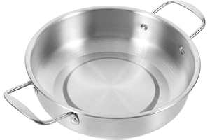 DOITOOL 20cm Korean Stainless Steel Soup Pot with Double Handles, Anti-overflow Ramen and Noodle Cooking Pot