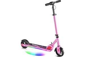 Caroma Electric Scooter for Kids Ages 6-14, 250W/180W/150W Motor & 15 Mph, 85 Mins Ride Time, Adjustable Height & Speed, LED Display, Kids Electric Scooter, Best Gifts for Boys & Girls