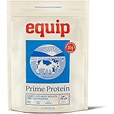 Equip Foods Prime Protein Powder | Clean, Grass Fed Beef Protein Powder | Carnivore Protein Isolate | Paleo, Keto Friendly | Gluten & Dairy Free | Helps Build & Repair Tissue | 30 Servings, Unflavored