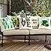 Shamrock Green Throw Pillows Covers 18x18 Embroidery Clovers Irish Pillow Cases Applique Diamond Throw Pillow Cover White Spring Green
