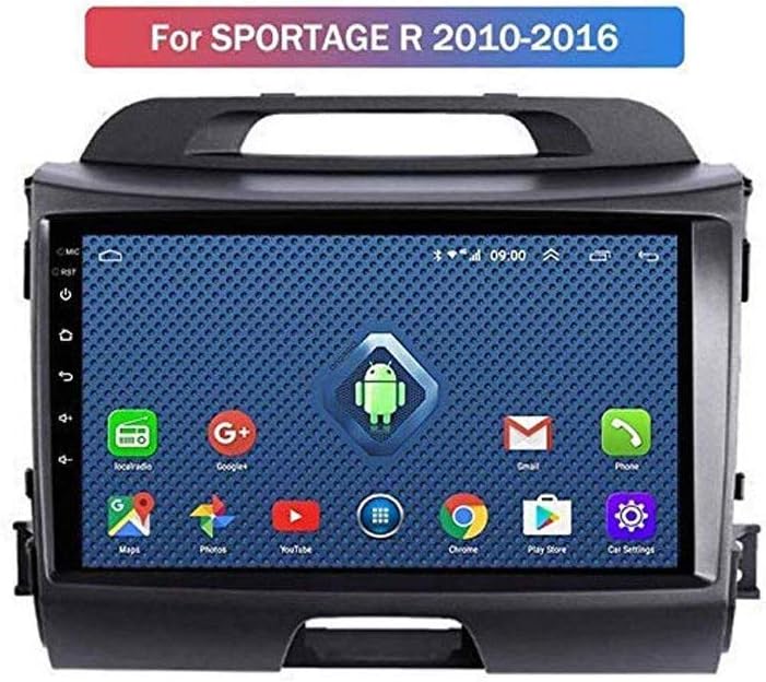 HWENJ Car Stereo Android 8.1 GPS Navigation for KIA Sportage R 2010-2016, 9" Full Touch Screen Multimedia Player Radio, Bluetooth Mirror Link Steering Wheel Control FM AM DAB USB AUX MP5