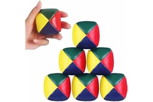 LinamHoz 12 pcs Juggling Balls, Juggling Learning Ball Set Fun Circus Beginners Learning Prop, for Beginners Juggle Balls Bul