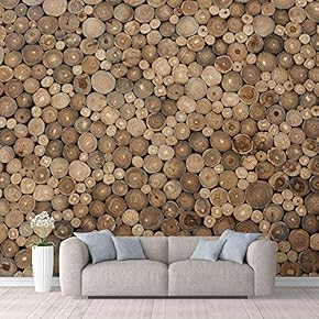Wall Mural Brown Retro Wood Textured Paneling Removable Self-Adhesive Large Wallpaper - 66x96 inches