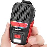 Wearable Bluetooth Speaker, IPX6 Waterproof Clip on Wireless Small Speaker | Portable Speaker with RGB Lights and Flash, Built-in Mic, Wireless, 15H Playtime for Cycling/Home/Party/Beach/Outdoor(Red)