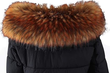 col fourrure amovible pour manteau