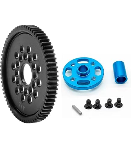 Amazon.com: Yeah Racing TATT-026BU Aluminium Spur Gear Adaptor Set