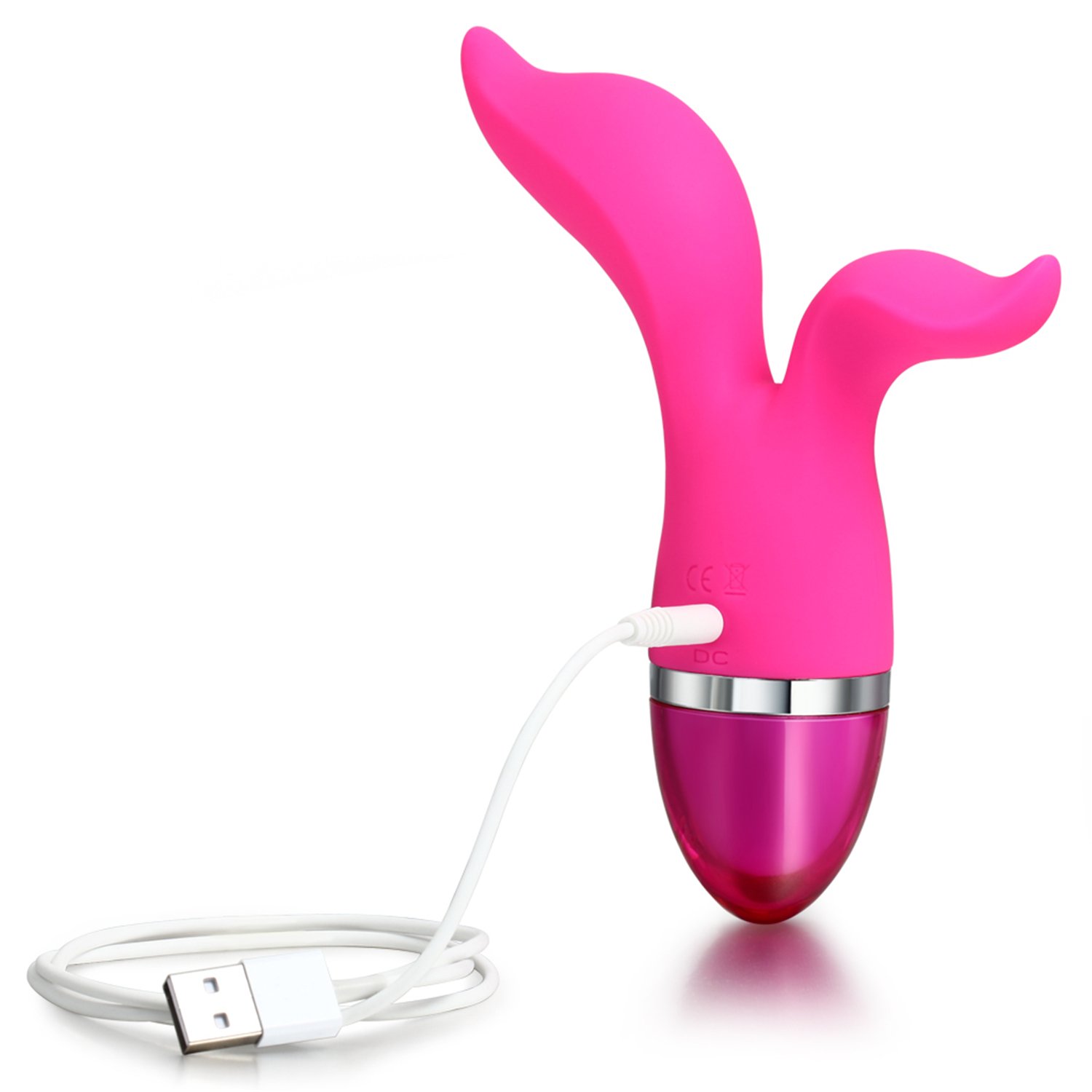 APRIL 14TH Vibrating G-spot Vibrator - Vagina and Clitoris Stimulation Rabbit Massager - Cordless Rechargeable Massager For Women - Waterproof & Silicone - Quiet Yet Powerful - Pink