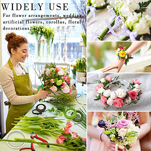 Floral Arrangement Kit, WEST BAY 11Pack Flower Tools Include Floral Wire Cutter Scissor Floral Tape 22 Gauge Paddle Wire 26 Gauge Stem Wire Pearl Corsage Pin for Bouquet Stem Wrap Florist New Year