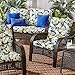 Greendale Home Fashions Outdoor High Back Chair Cushion (set of 2), Marlow