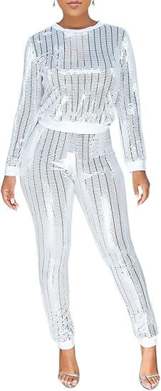 plus size sequin 2 piece