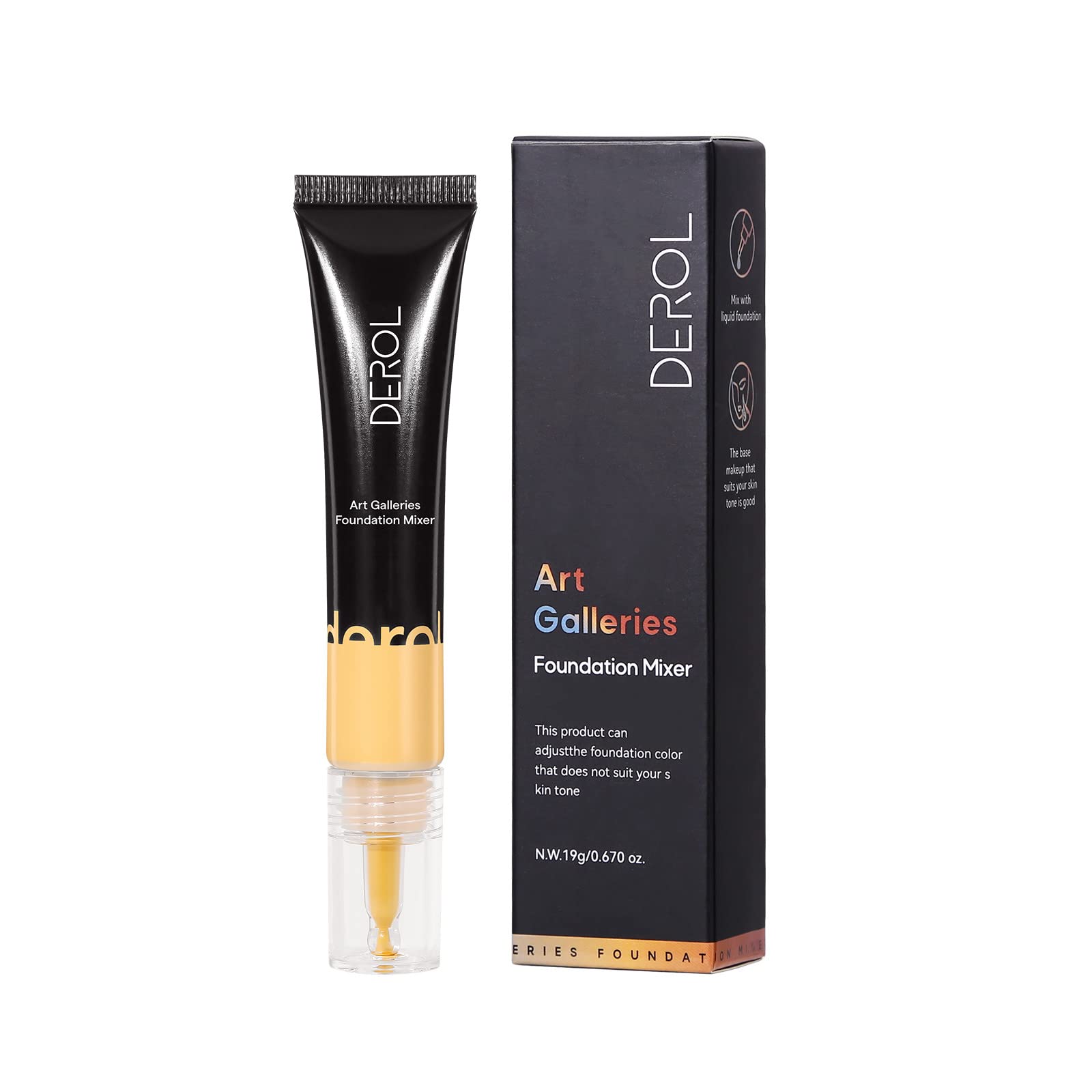 Foundation Mixer, Foundation Adjusting Drops, Color Adjusting Mixer Change Foundation Colour to Match Your Skin Tone (03#Yellow)