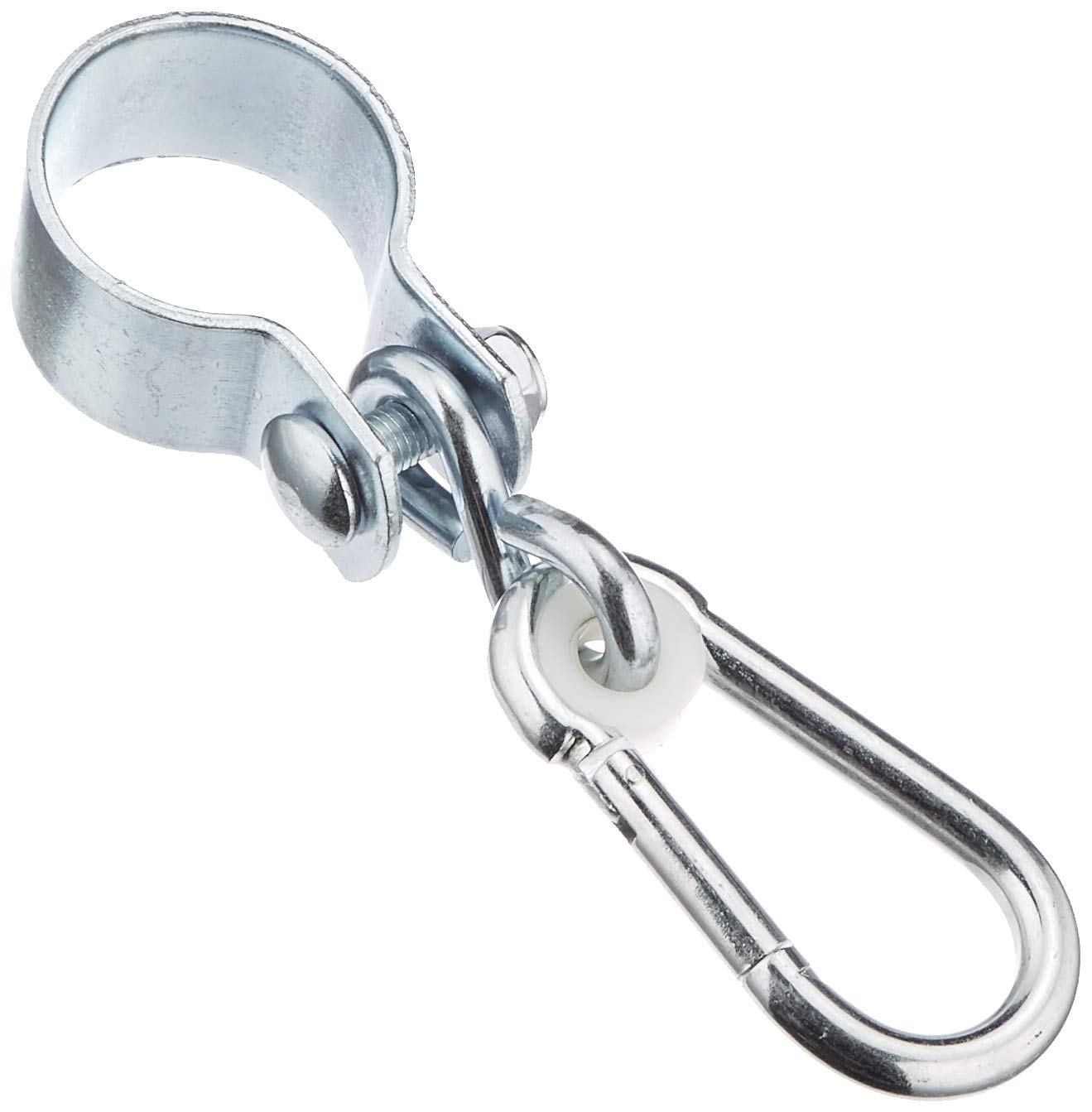 Connex Swing hook - with cuff & snap hook - Ø 50 mm - 350 kg load capacity - 2 pieces - galvanised/cuff hook/ scaffolding hook/ air swing hook/ Gautsche/DY270812, silver